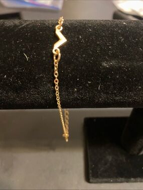 Fashion Jewelry Gold Lightning Bolt Chain Bracelet
